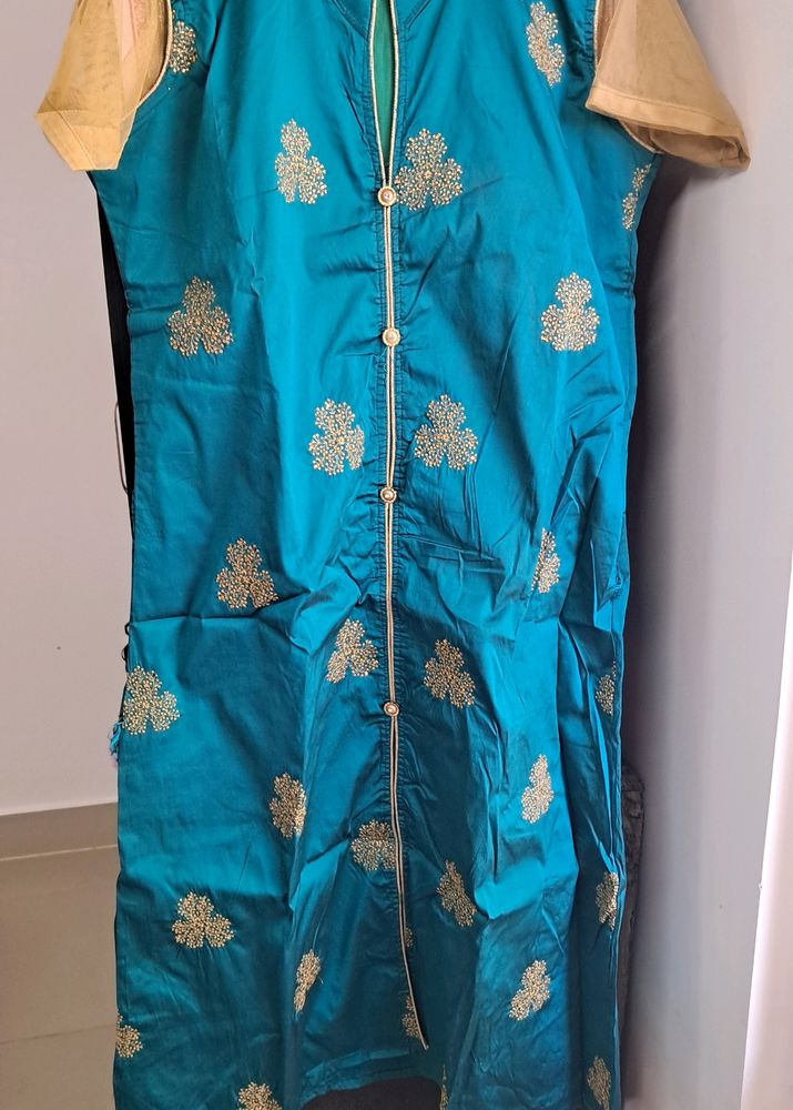 Rama Green Festive Kurta - XL