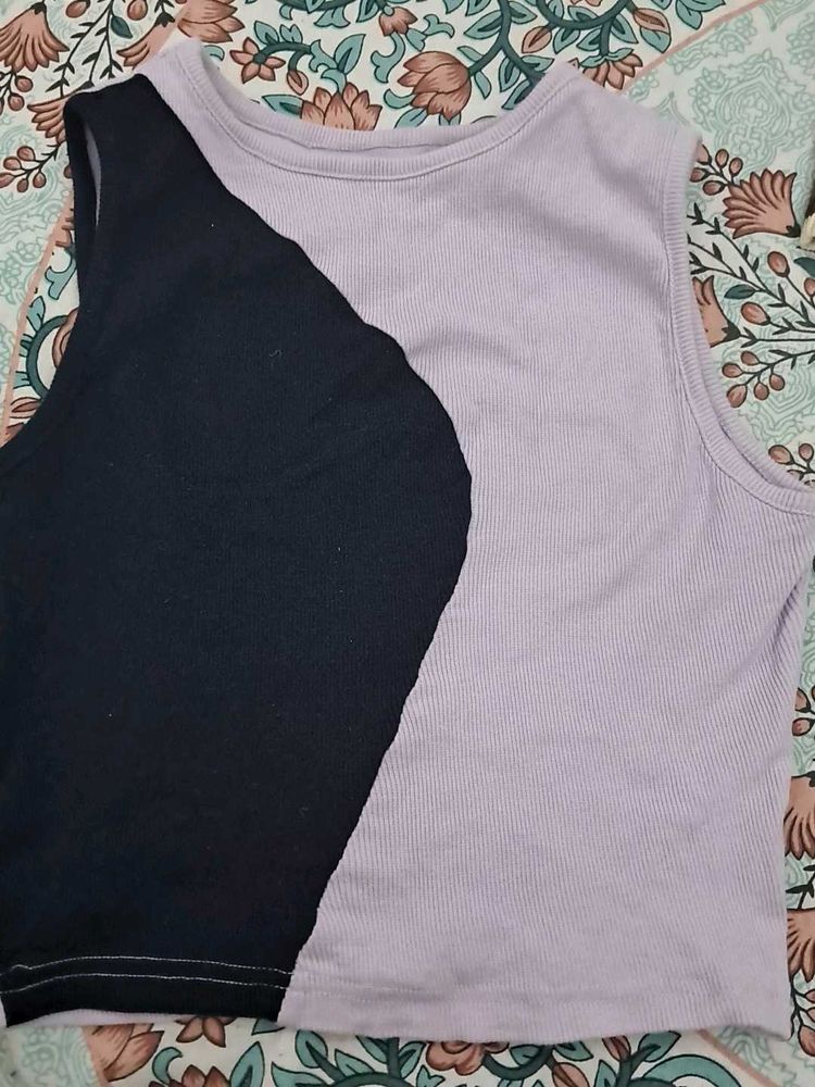 lavender and blue tank