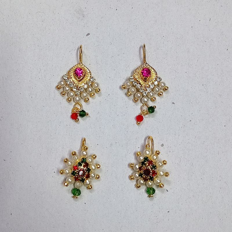 30rs Off Brand New Bugadi Earrings Set Of 2