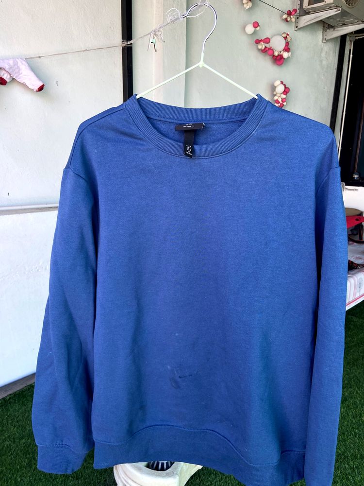 Blue Color Full Sleeves Sweater