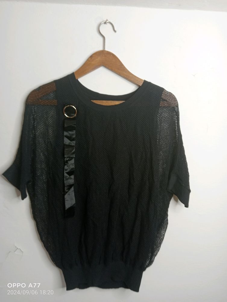 Black Casual Top (Girl' s)