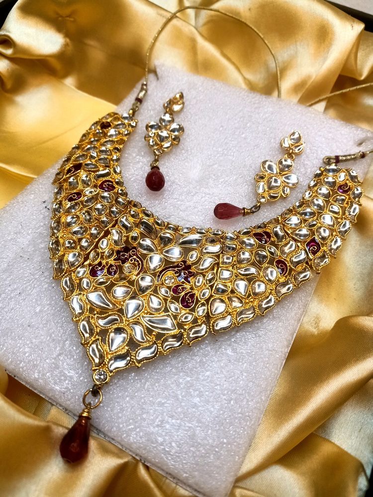 💥Women Wedding Wear Necklace with Earrings💥