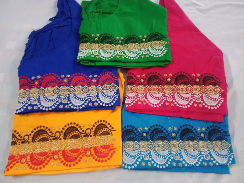 Kantha Round Blouse 5 Pis Combo