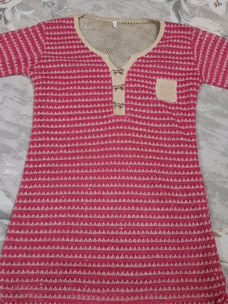 A Line Pink Top