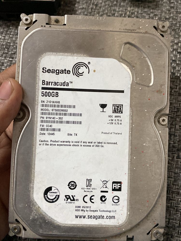 Seagate Hardrive 500gb