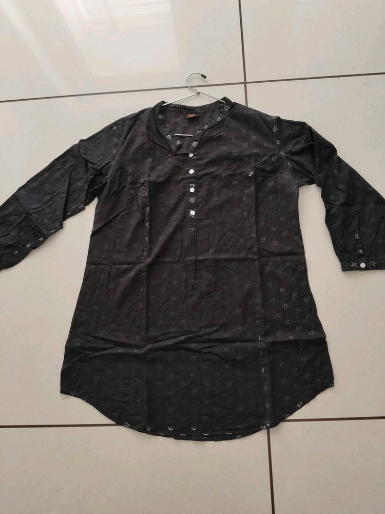 Black Cotton Tunic