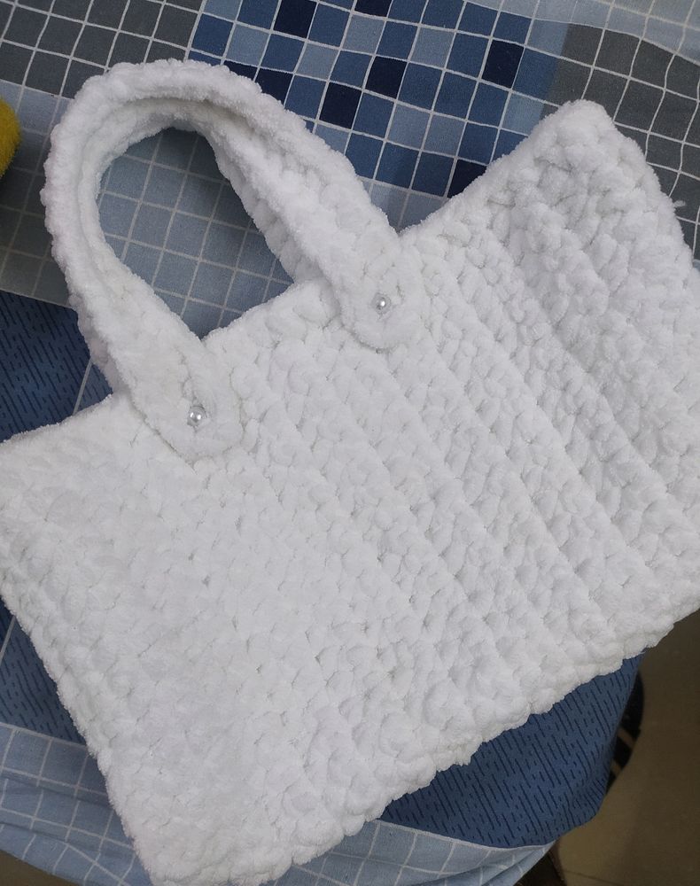 Handmade Cute Crochet Handbag 🤍👜