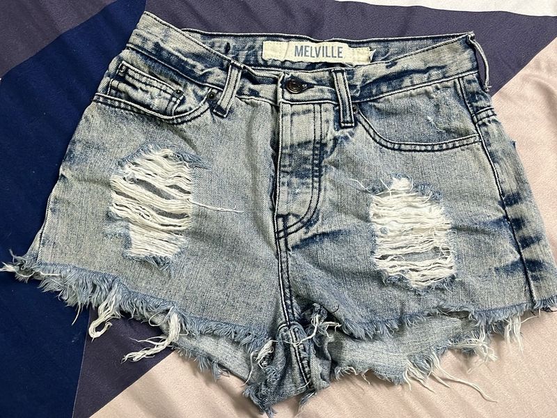 brandy melville distressed shorts