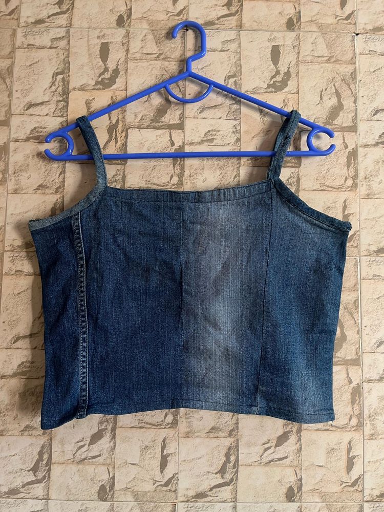 Denim Crop Top