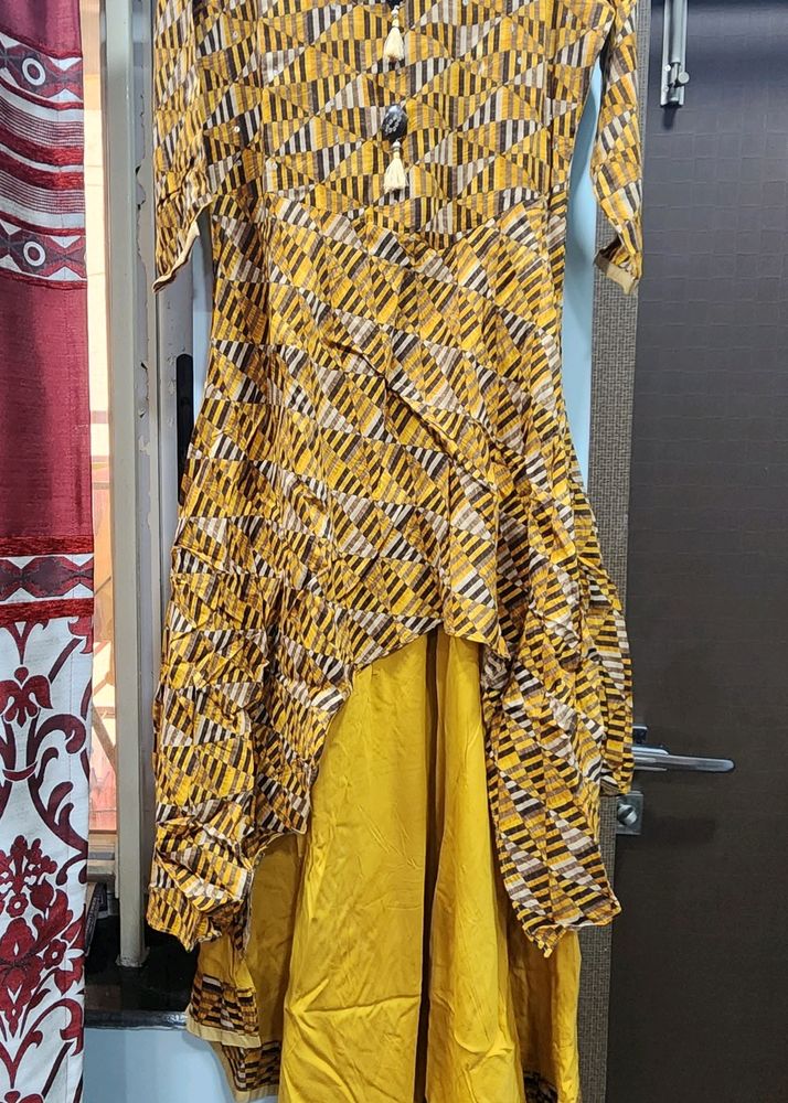 Multi-layered Kurti- Yellow