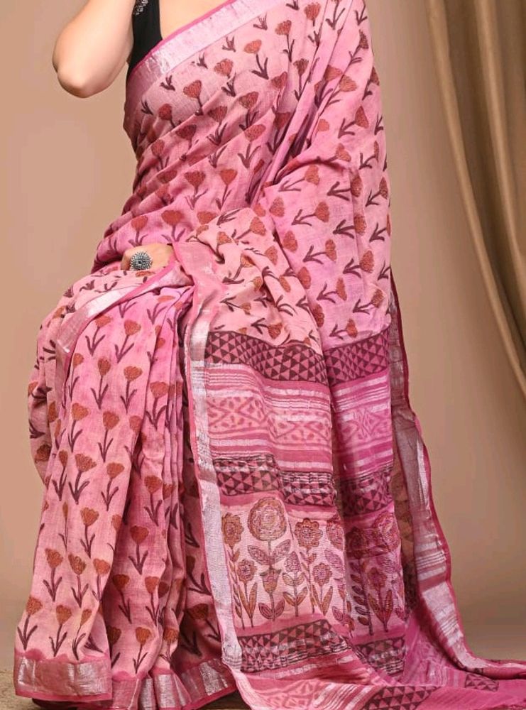 Linen Saree