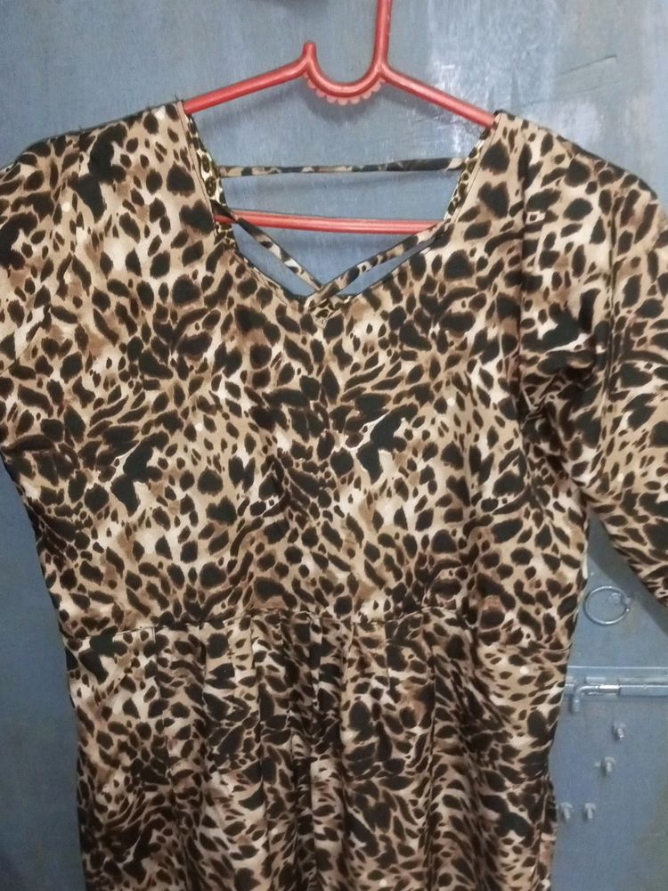 ♥️Naira Ka Animal Print Kurti