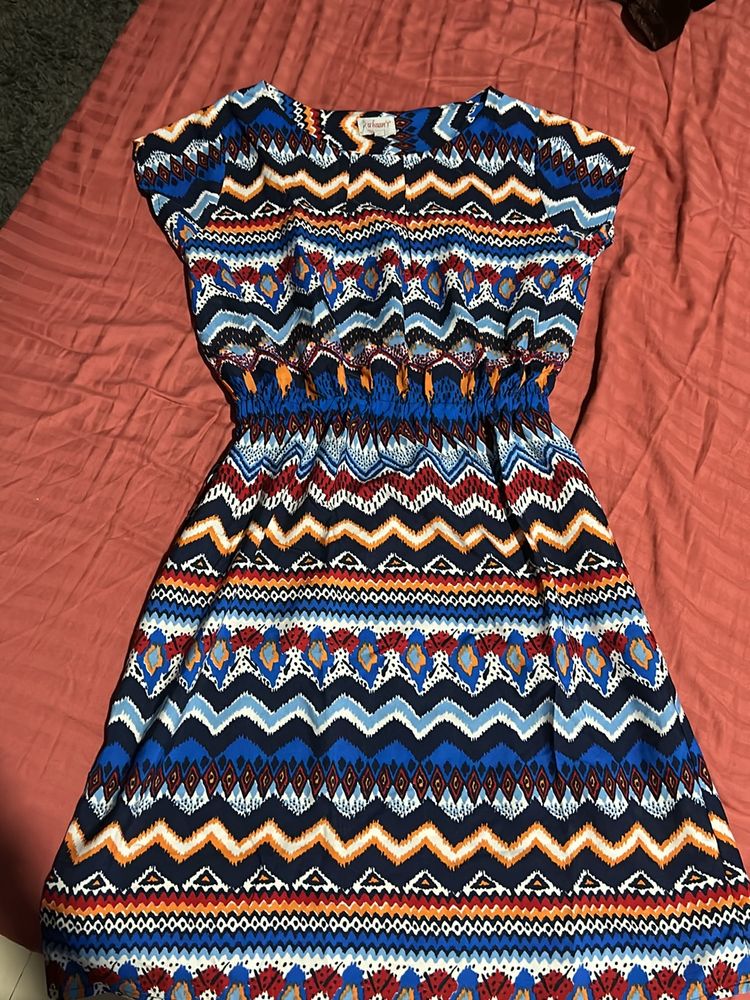 Multicoloured Short sleeve dress