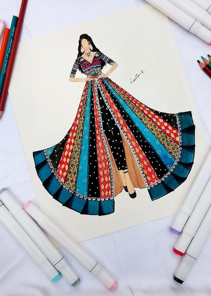 Stunning Fashion Illustration Figure