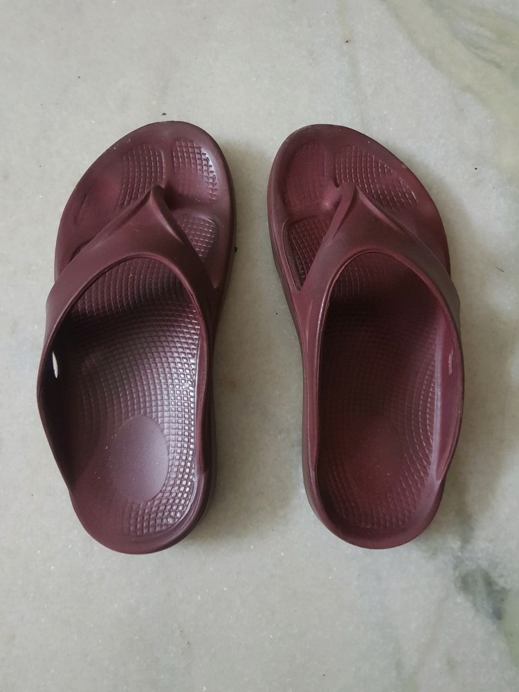 Maroon Slippers