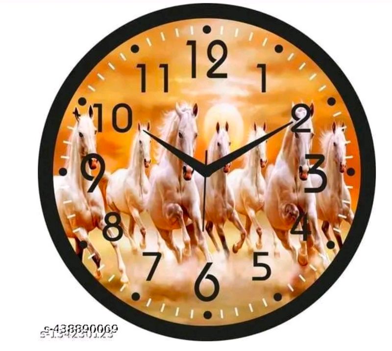 Plastic Horse Wall Clock