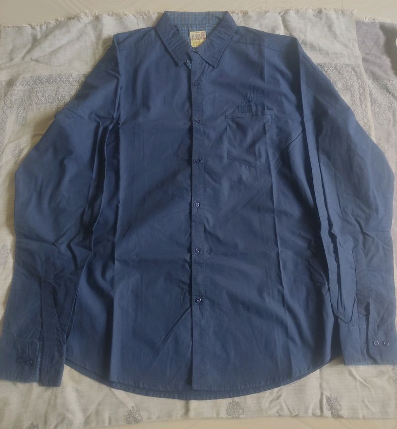 Mens Navy Blue Shirt