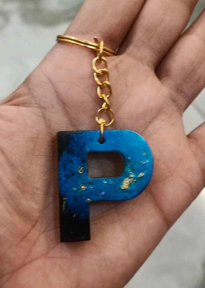 P Alphabet Keychain