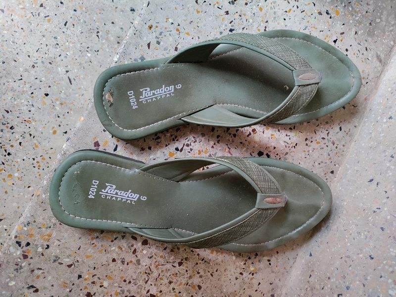 Sea Green Chappal / Flat Sandal - UK 6