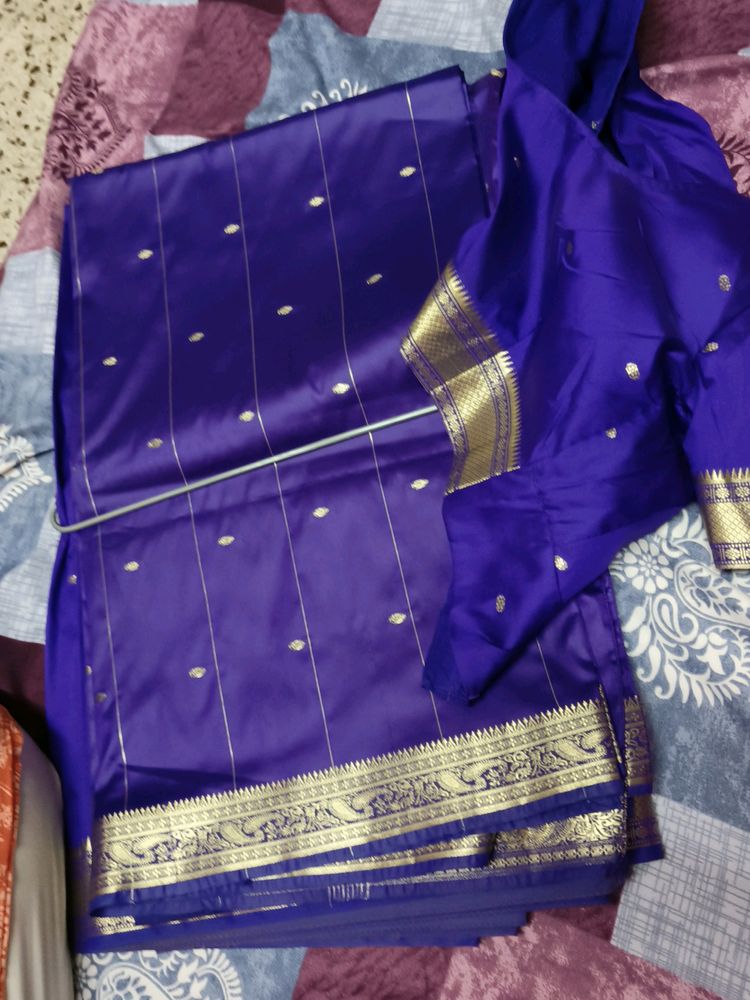 Purple Silk Saree