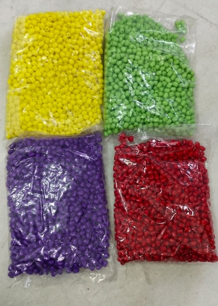 Combo Pack Of Capsule Shape Beads