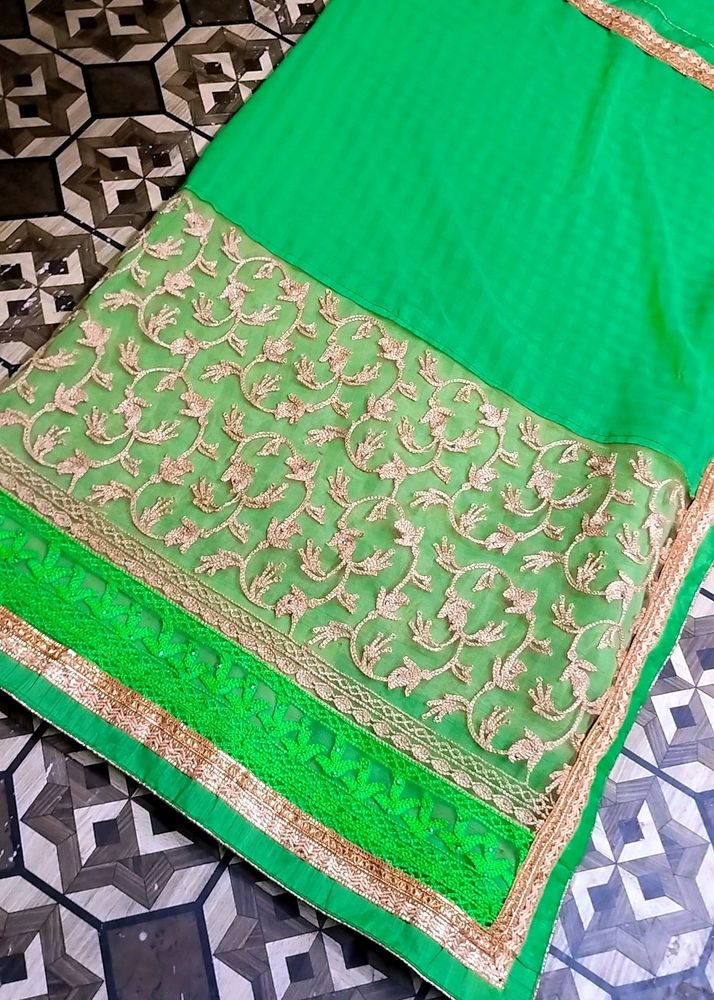 New Flurocent Saree