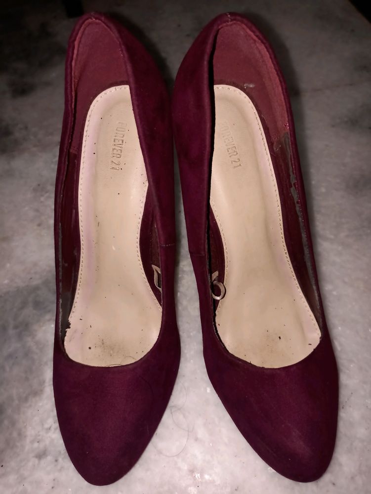 Maroon Stiletto Heels