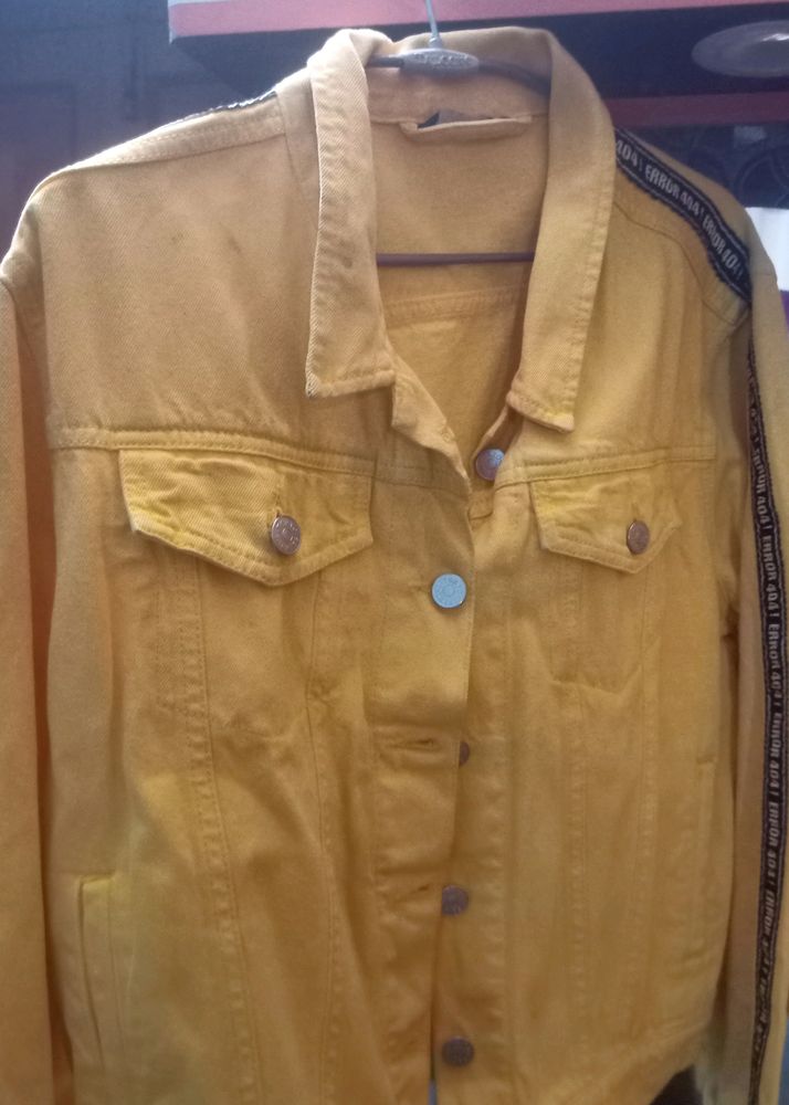 Tokyo Talkies Yellow Denim Jacket (XL)