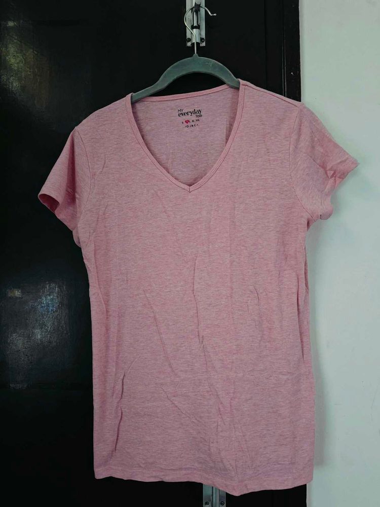 V Neck Cotton T Shirt