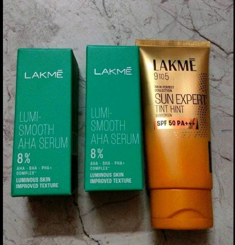 Face Serum & Sunscreen