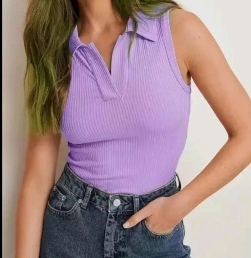 Lavender Crop Top