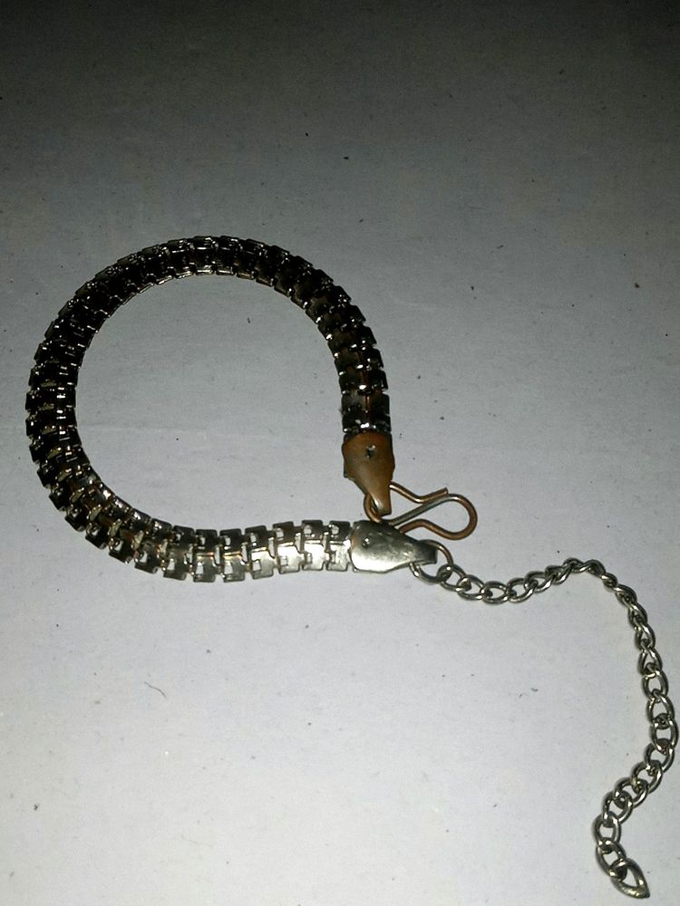 Silver Color Chain Model Bracelet