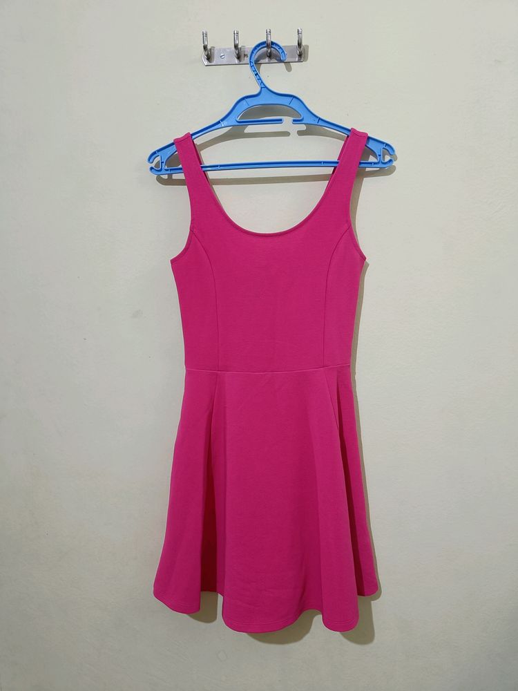 H&M Divided Pink Skater Dress