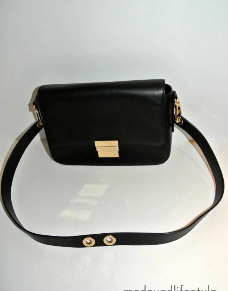 Michael Kors Black Flap Cross Body Bag