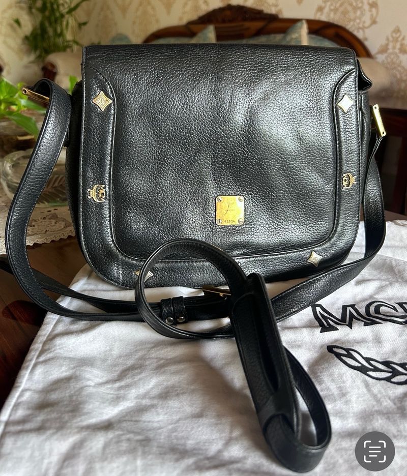 MCM Authentic Leather Sling Bag