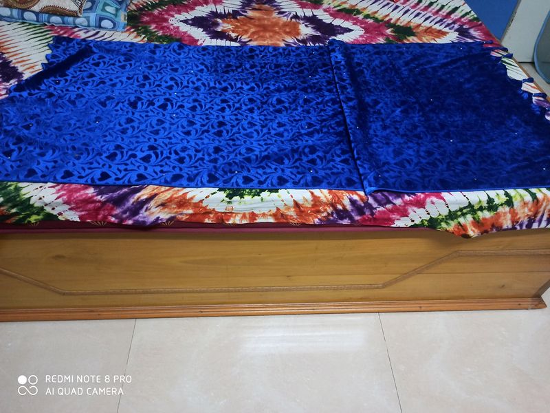 Brand New Royal Blue Colour Velvet Stole/dupatta