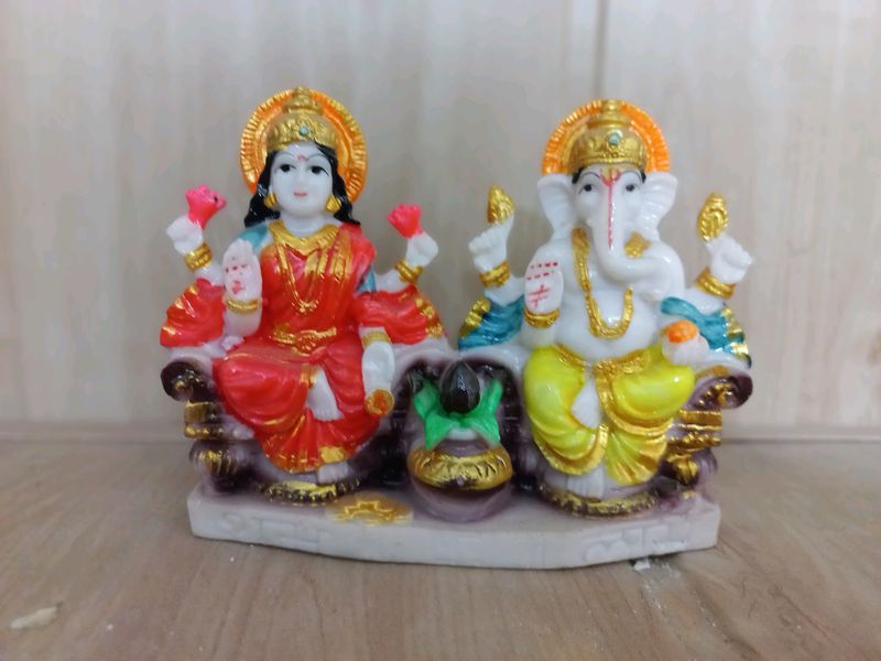 Laxmi Ganesh Idol For Home Decor IN Temple Diwali