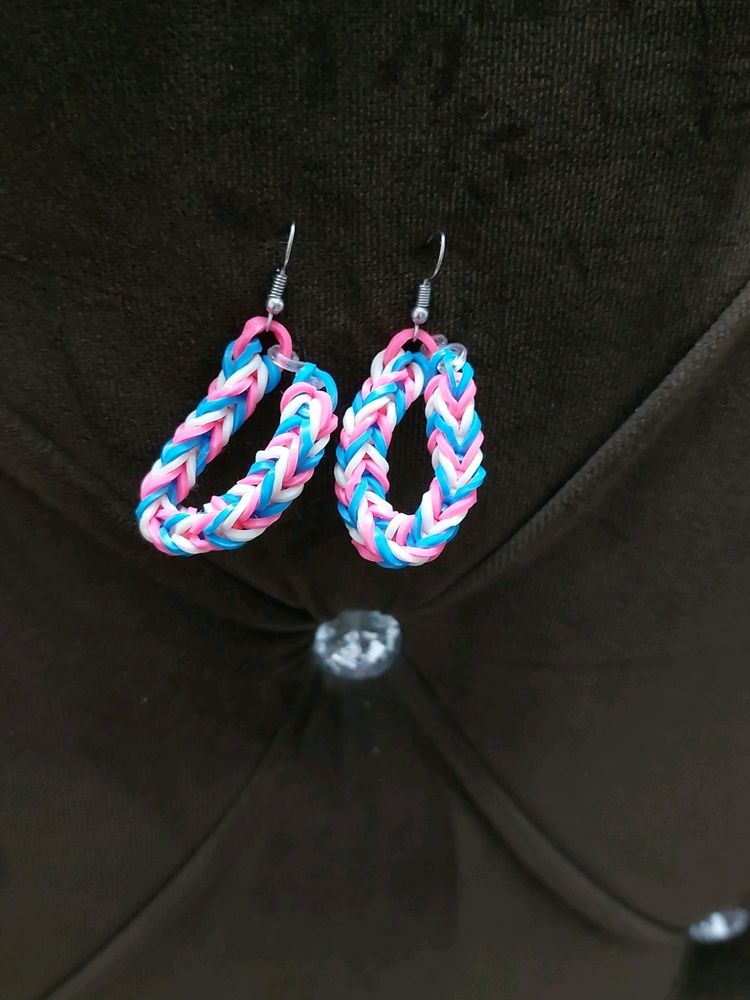 Multicolor Handmade Rubber Earings