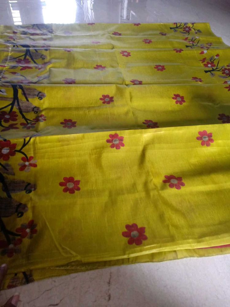 Mustard Saree