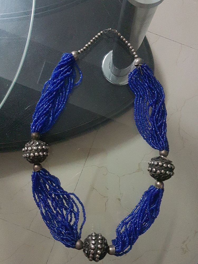 Bead Oxidized Neck Piece