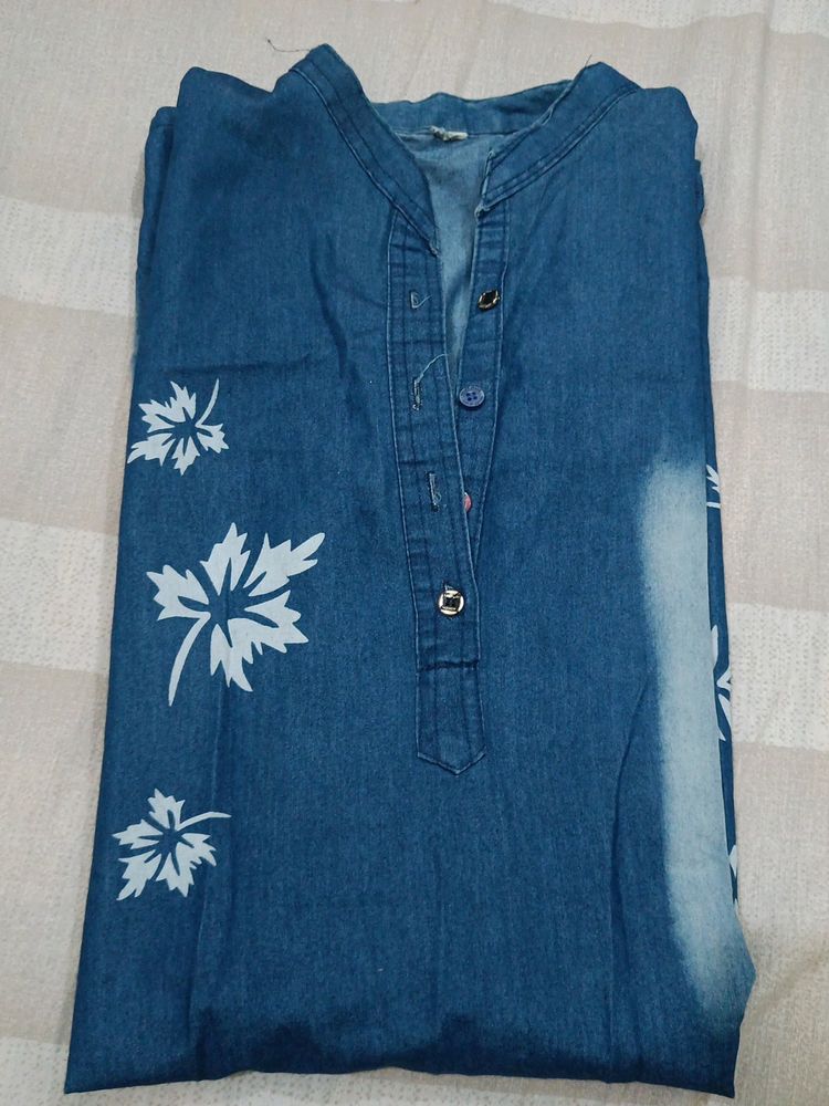 Women's Denim Kurta