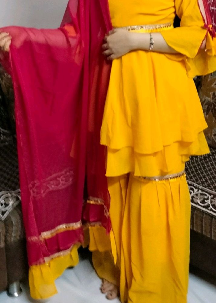 Beautiful Dress For Haldi Ceremony 💛💛