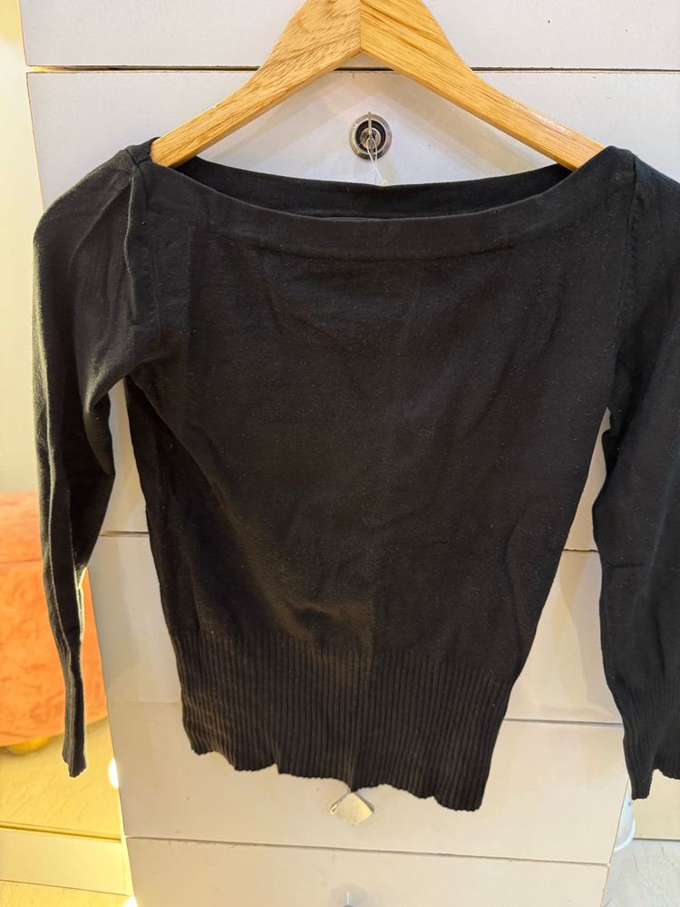 Black Basic Sweatshirt