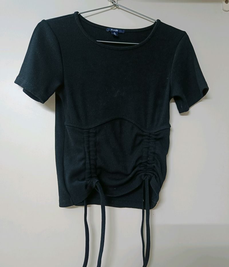 Drawstring Crop Top