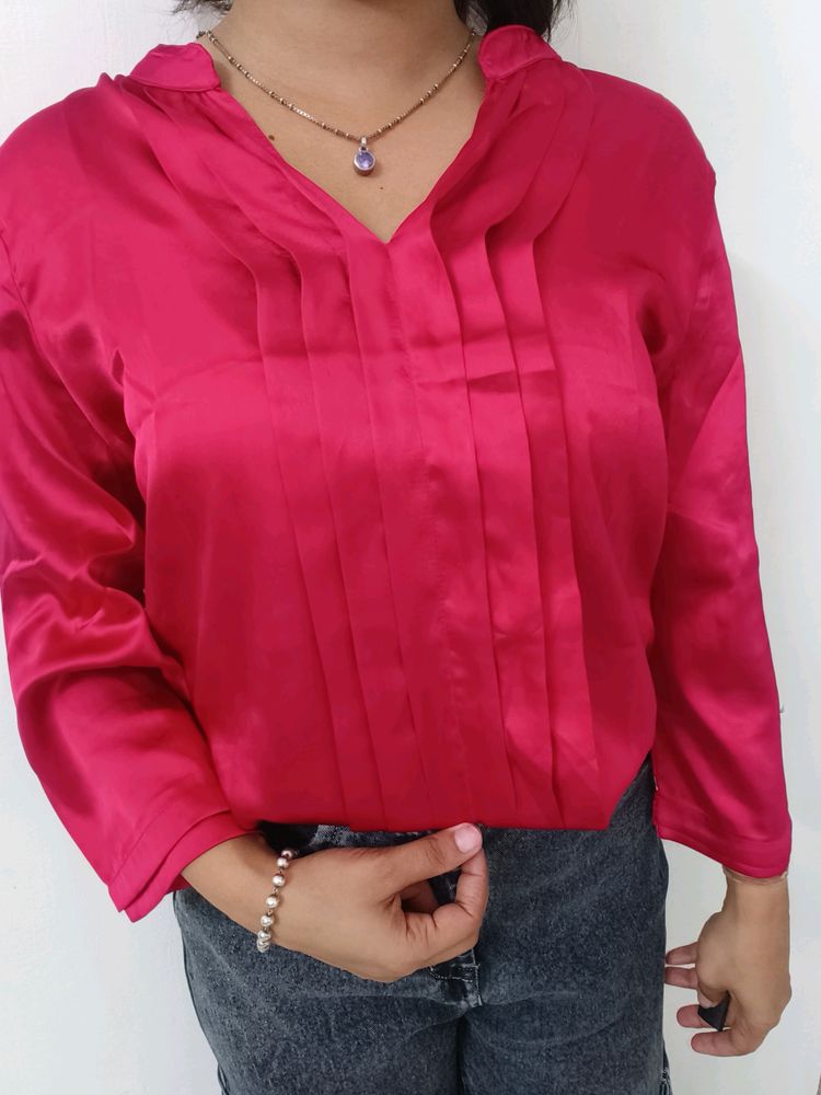 Red Silk Shirt