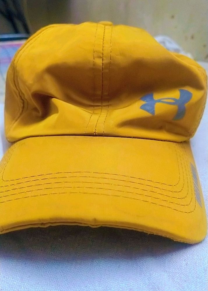 Stylish Cap With Yellow Colour (Free Size)