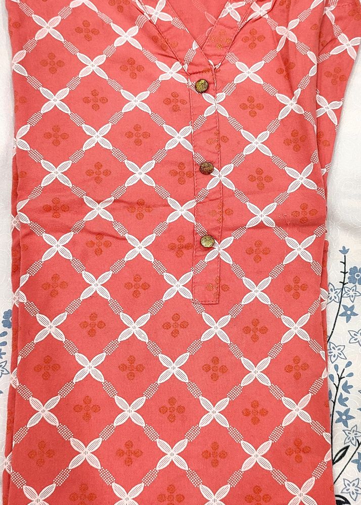 Avaasa Kurti Peach Color