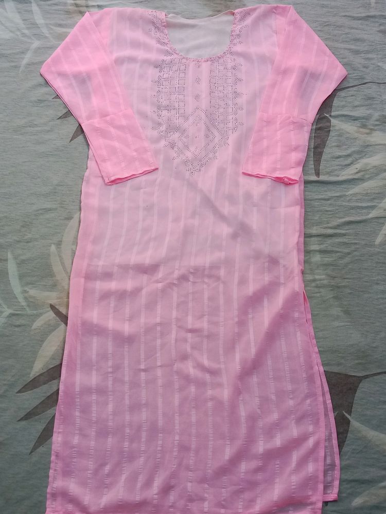 Beautiful Pink Kurti For Women 🥰