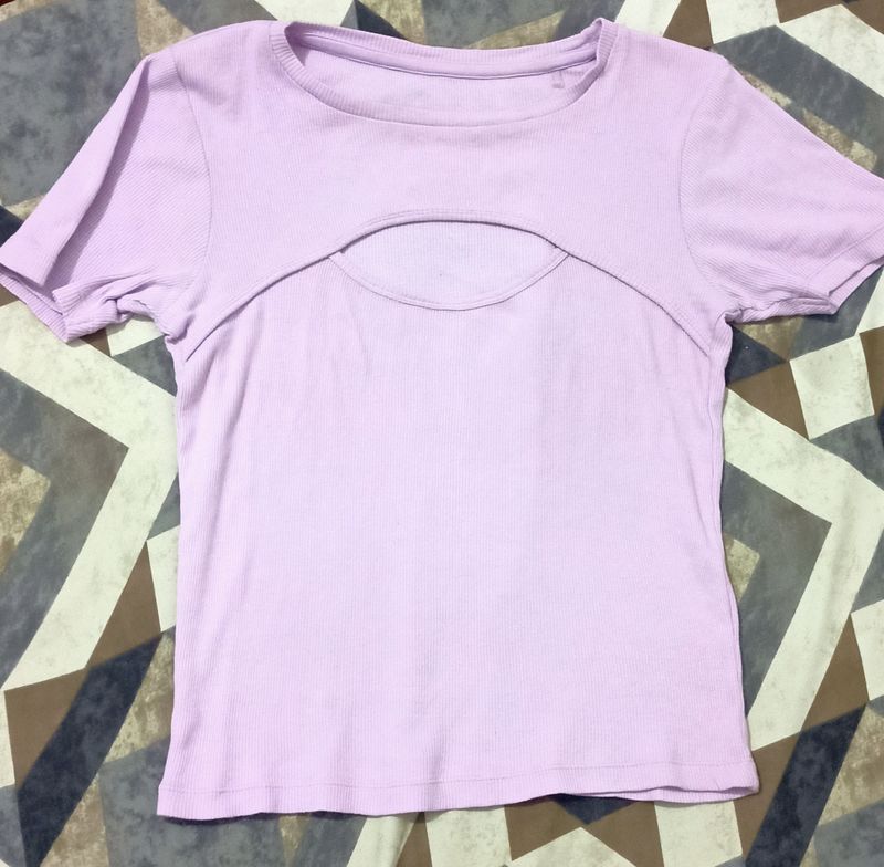 Cutout Lavender Top