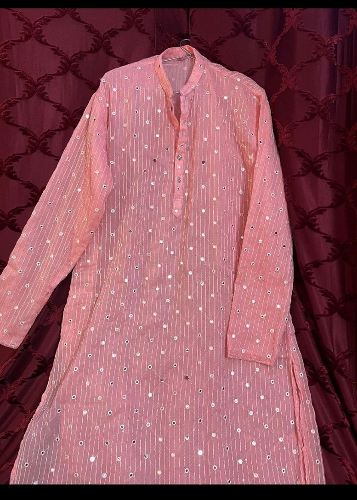 Mirror Work Kurta For Men.